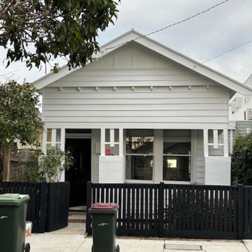 Weatherboard home exterior repainted in Geelong